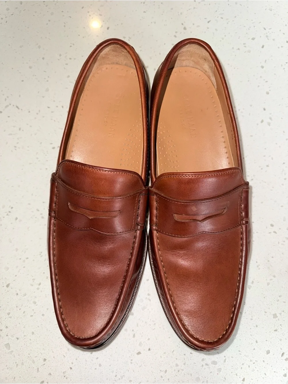 Cole Haan Men's Penny Loafers in Chestnut Brown